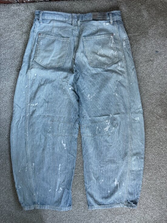 Free People Good Luck Paint Splatter Stripe Jeans, 28 - Picture 6 of 14